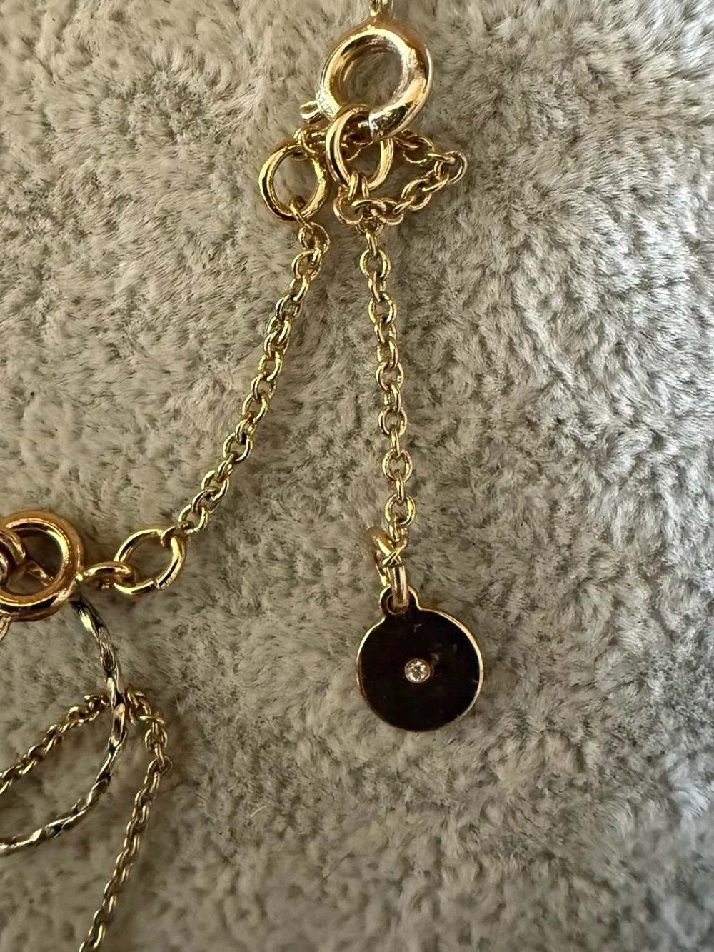Delicate Gold Layered Bar Necklace by Stella and Dot with Crystal Accents